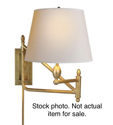#ad Visual Comfort T. O#x27;Brien Paulo Wall Swing Lamp TOB2203 Antiqued Brass No Shade $815.00