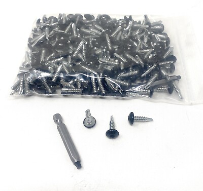 #ad 500 Pack Black 3 4quot; Inch Torx Self Tapping Sheet Metal Cargo Trailer Screws $43.95