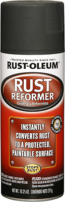 #ad Automotive Flat Black Finish Rust Converter Rust Reformer Spray Coat 10 Oz 6 Pc $12.03