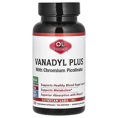 #ad Vanadyl Plus with Chromium Picolinate 100 Vegetarian Capsules $26.18