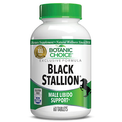 #ad Botanic Choice Black Stallionamp;Reg Men#x27;s Sexual Health Supplement 60 Tablets $20.00