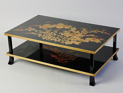 #ad Beautiful Japanese Lacquered Display Table U94 $620.00