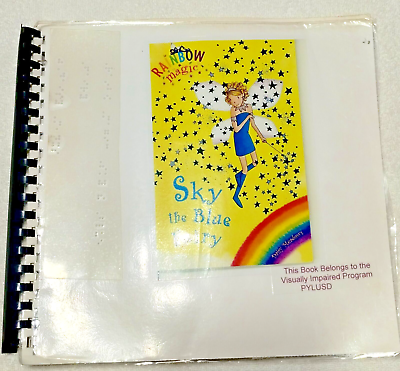 #ad Rainbow Magic: Sky: the Blue Fairy by D. Meadows In Braille for the Blind $12.99