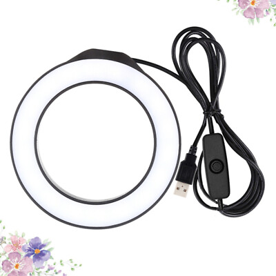 #ad 12 Cm Selfie Ring Lamp Light for Phone Dimmable Beauty LED Stepless Dimming $13.35
