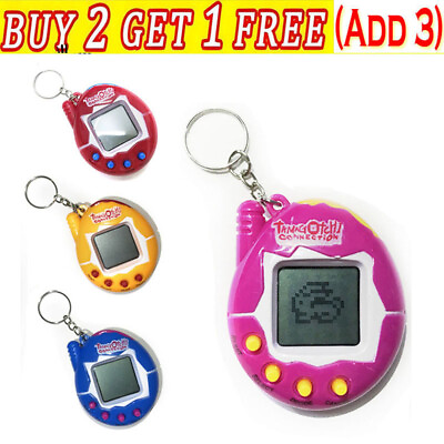 #ad TAMAGOTCHI Electronic Virtual Cyber Pet Retro Toy Game 90#x27;s Key Ring Kids Gift $7.98