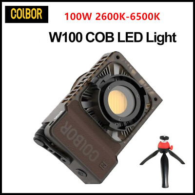 #ad COLBOR W100 100W Pocket Led Video Light Lamp Mini Bowens Bi Color 2600K 6500K $169.00