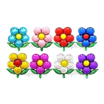 #ad 1 24 20quot; Flower Foil Balloons Kids Birthday Party Fun Fiesta Decoration Supplies $39.95