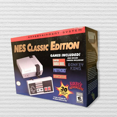 #ad Brand New NES For Classic Edition Nintendo Mini Game Console 30 Games $89.99