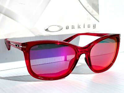 #ad Oakley DROP IN Crystal Raspberry POLARIZED Galaxy Purple Women#x27;s Sunglass 9232 $136.88