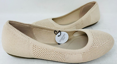 #ad Sonoma Women#x27;s Goods For Life Sesame Knit Ballet Flats Taupe Size:9.5 150RS $32.89