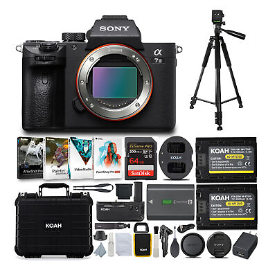 #ad Sony Alpha a7 III 24.2MP Mirrorless Camera Body Only and Accessories Bundle $1848.00
