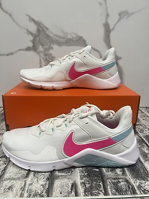 #ad Nike Legend Essential 2 Women’s Size 10.5 Sneakers Summit White Pink CQ9545 103 $55.00