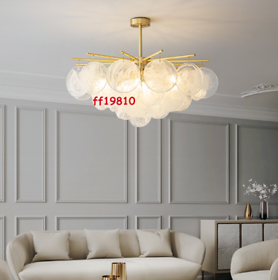 #ad #ad Luxury Brass Glass Chandeliers Modern Ceiling Light Pendant Chandelier Lamp $299.00