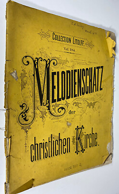 #ad c1910 MELODIENSCHATZ Melody Treasure Antique Christian Church Music Score .. GBP 16.00
