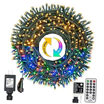 #ad Christmas Lights 300 LED 108FT Color Changing 300LED Warm WhiteMulti Color $61.98