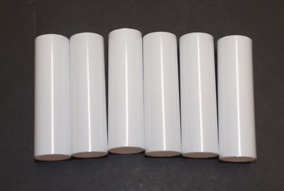 #ad SET OF 6 3quot; TALL WHITE PLASTIC CANDELABRA SOCKET CHANDELIER COVERS 50255JQ $6.89