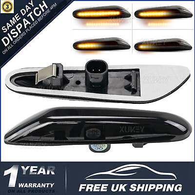 #ad LED Sequential Sweeping Turn Signal Light Side Fender Indicator Blinker For BMW GBP 11.79