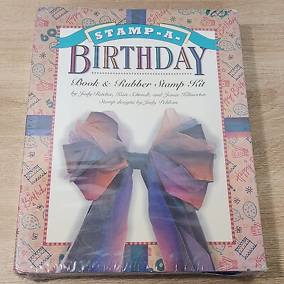 #ad Stamp a birthday Book and Rubber Stamp Kit $45.00