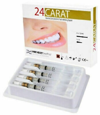 #ad 24 Carat Bleaching Kit 4 x 1.5ml Composit Bleaching Agent Prevest Denpro 16%35% $22.99