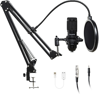 #ad Studio Condenser USB Microphone Computer PC Microphone Kit with Adjustable Sciss $65.85