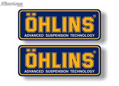 #ad 2 OHLINS 9quot; Decals Forks Shocks Steering Damper Spring TTX Aprilia Vinyl Sticker $6.98