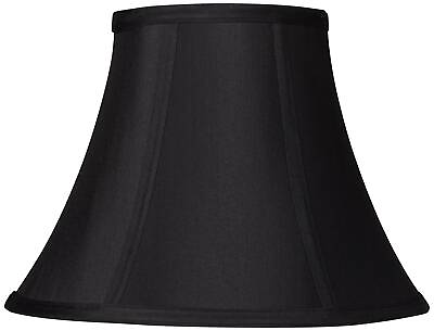 #ad Black Stretch Small Bell Lamp Shade 6quot; Top x 12quot; Bottom x 9 Slant Spider $29.99