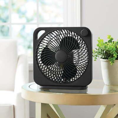 #ad Mainstays 9 inch Personal Box Fan with 3 speeds Black $12.75