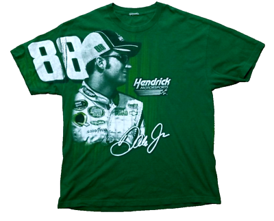 #ad 2005 Dale Earnhardt Jr T Shirt Mens XL Green Amp Energy Nascar All Over Print $36.99