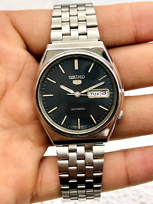 #ad Vintage Seiko 5 Men#x27;s Automatic Wrist Watch Japan Made $74.99