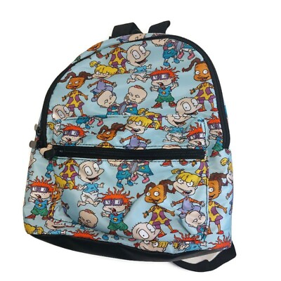 #ad Bioworld Nickelodeon Rugrats MINI Soft Backpack Blue Multi Color 11quot; x 9quot; $39.37