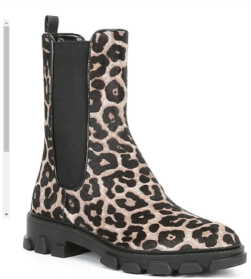 #ad Michael Kors Ridley Chelsea Cheetah Print Haircalf Boots Size 7M $96.99