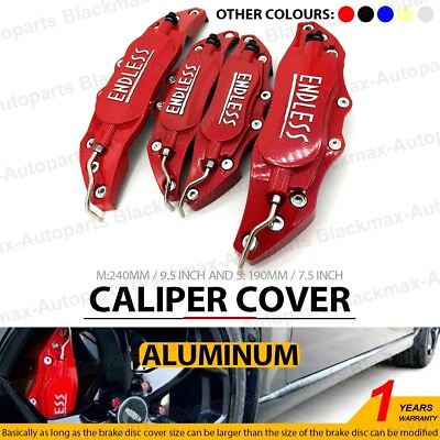 #ad 4Pcs Disc Brake Caliper ABS Red 3D ENDLESS Style Universal Car Truck Covers MS $44.99