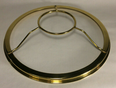 #ad New 10quot; Fitter Solid Brass Shade Ring Holder For Top Gallery of Aladdin Burner $60.18
