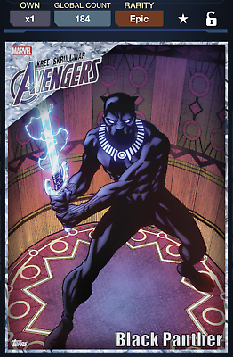 #ad Topps Marvel Collect Black Panther 2022 Kree Skrull War Diamond Motion EPIC $13.95