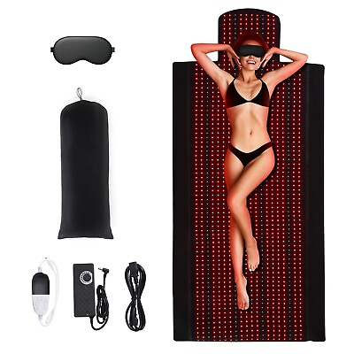 #ad Red light therapy blanketforull body pain reliefsleep aidimprove skin $299.00