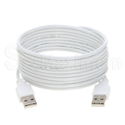 #ad USB 2.0 3.0 Cable Type A Male to A Male High Speed Data Transfer Charger Cord $4.79