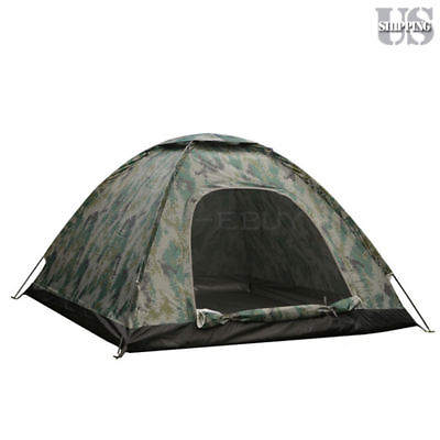#ad Camping Tent 3 4 Person Waterproof 4 Season Outdoor Hiking Family Camo Tents $29.09