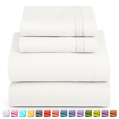 #ad #ad 1800 Series 4 Piece Bed Sheet Set Hotel Luxury Ultra Soft Deep Pocket Sheets Set $29.99