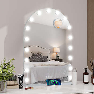 #ad ELECWISH Hollywood Make up Mirror Arched Lighting Mirror Tabletop amp; Wall Mounted $101.99
