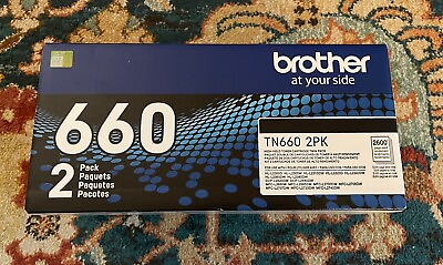 #ad Brother Genuine High Yield Toner Cartridge TN660 2 Pack Replacement Blk Toner $80.00