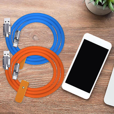 #ad 120W 6A Super Fast Charging Type C Liquid Silicone USB Cable 1m Data Cable $8.44