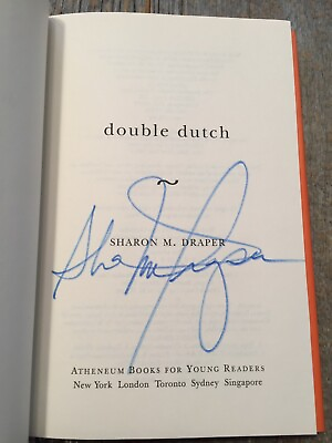 #ad SIGNED 1st Ed. DOUBLE DUTCH by Sharon M. Draper 2002 Hardcover $49.95