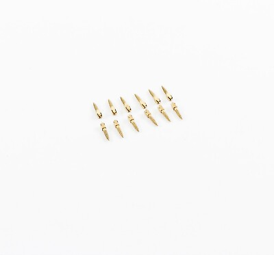 #ad Dental Gold Plated Screw Posts Conical Cross Head Refill Size Large 1 L1 12 Box $14.99