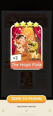 #ad The Magic Flute Monopoly GO 4⭐ Sticker Read Description Instant Delivery $5.99