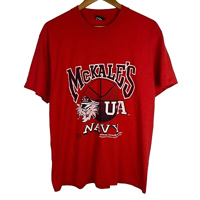 #ad Vintage 90s Screen Stars University Arizona McKales Navy Wildcats Shirts XL USA $24.11