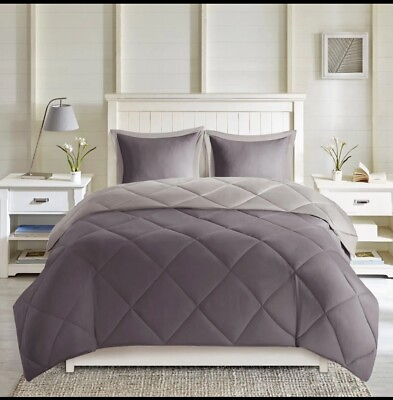 #ad Madison Park Essentials 3M Scotchgard Reversible Down Alternative Comforter Set $50.00