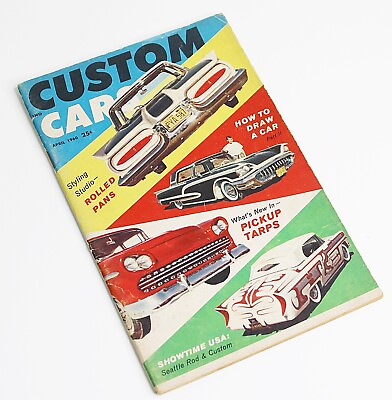 #ad CUSTOM CARS Magazine April 1960 Hot Rods Custom Vintage Muscle Cars Racing $27.61
