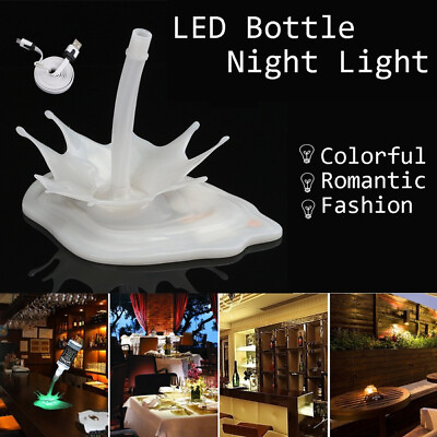 #ad 3D USB LED Pouring Wine Bottle Lamp Night Light Desk Touch Control Gift Decor $24.95