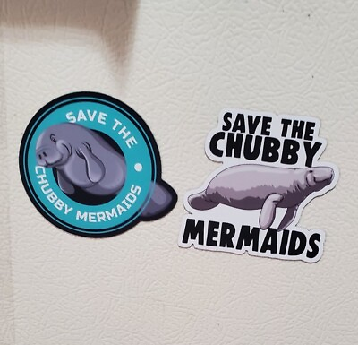 #ad Save The Manatees Funny Manatee Conservation MAGNETS 🧲 *WORLDWIDE 🌐 SHIPPING* $6.99