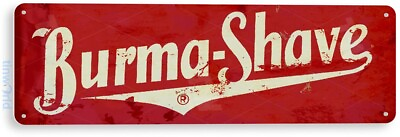 #ad #ad Burma Shave Sign Shaving Parlor Barber Shop Rustic Metal Tin Sign D164 $8.45